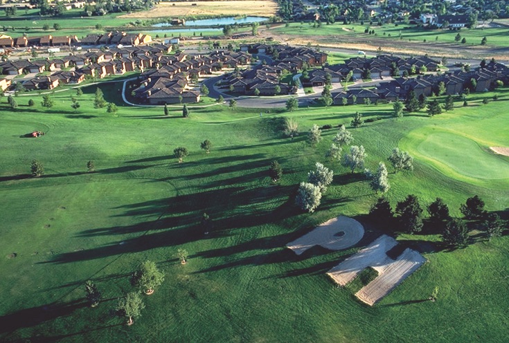 Pinehurst golf course arial view