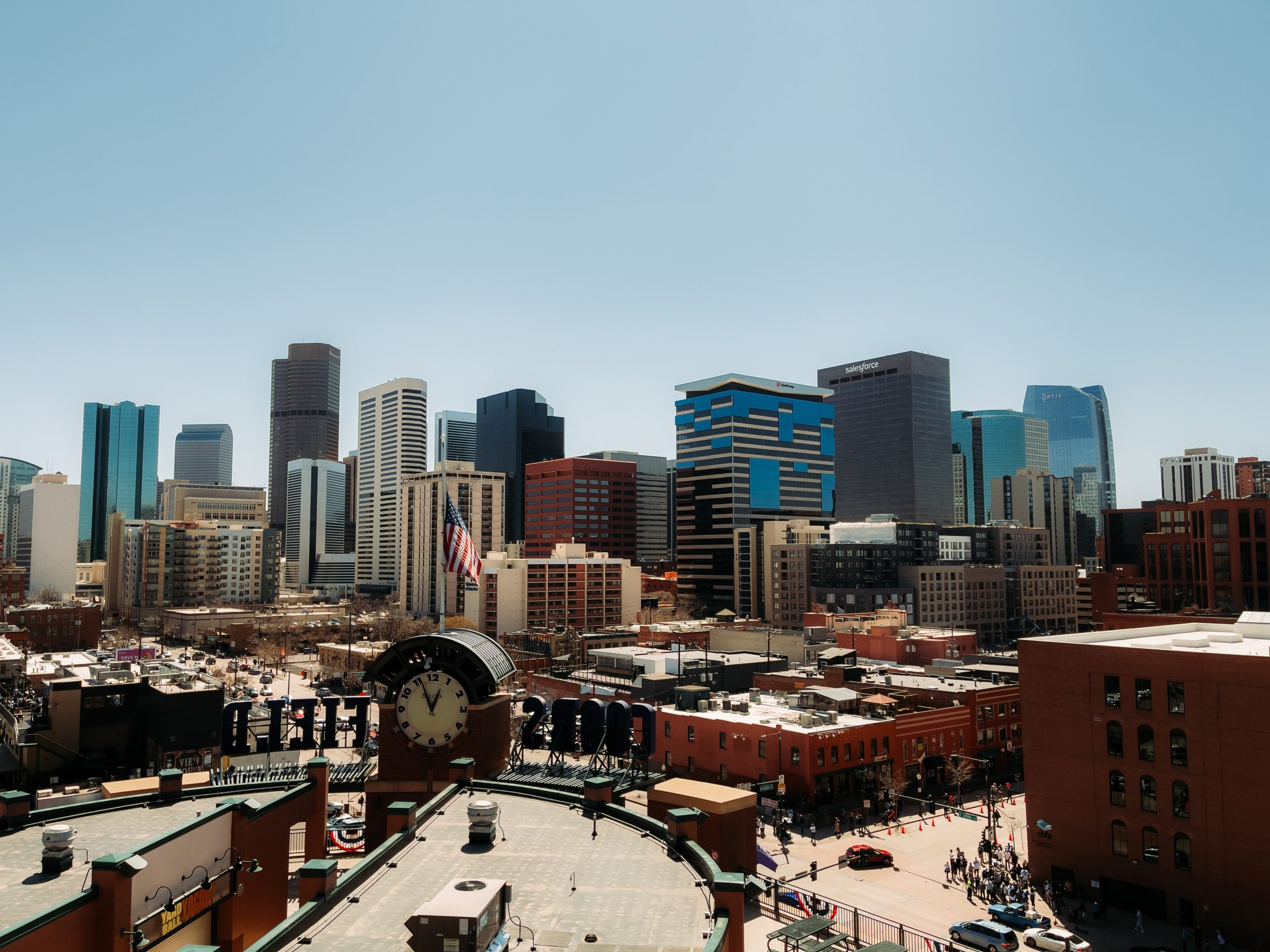 view of downtown denver